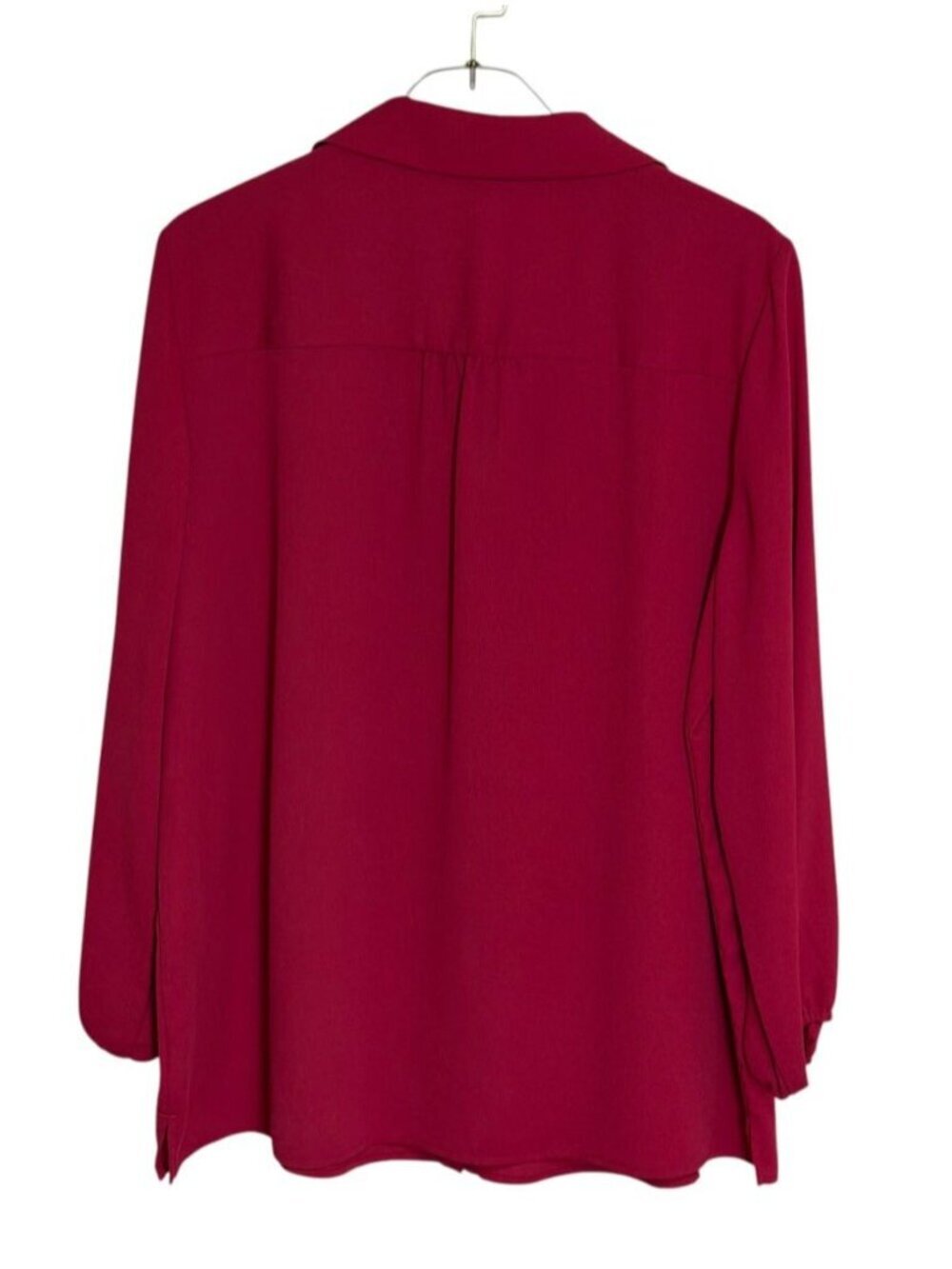 Investments Woman 1X Granita Rose Hidden Button Blouse NWT - Picture 2 of 9